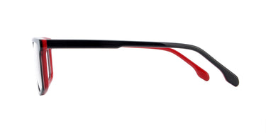 Men Cristal Eyeglasses: Luther- Black & Red - SpecSMART Eye Clinic (Side View)